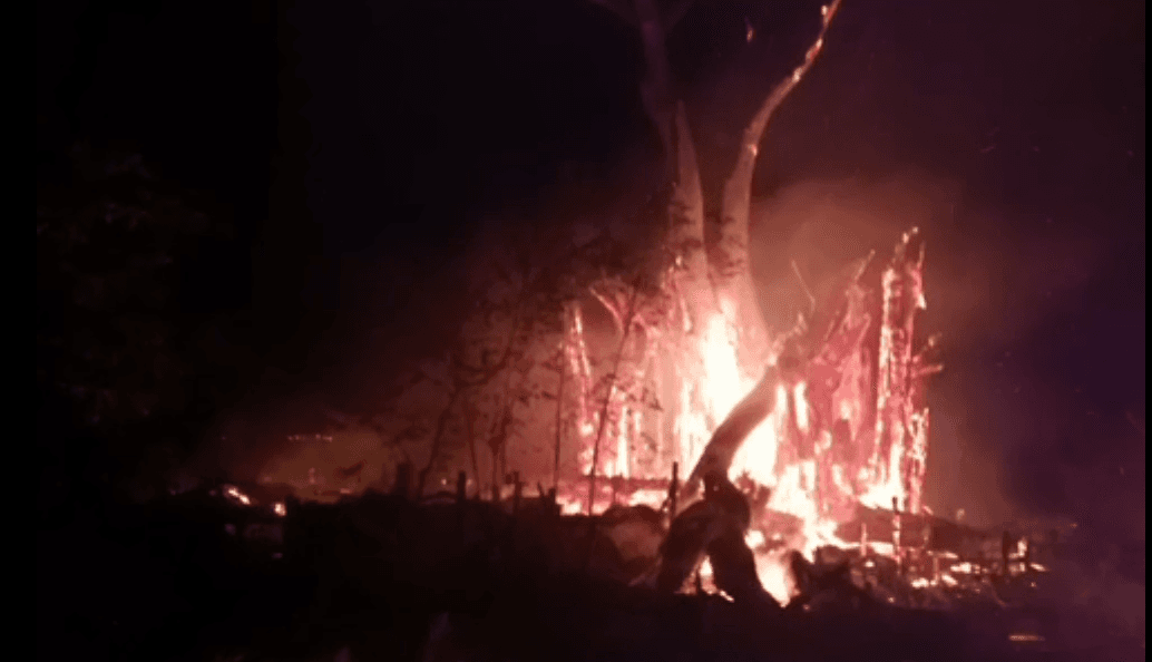 Bombeiros são acionados para incêndio em vegetação próximo a Fazenda Municipal
