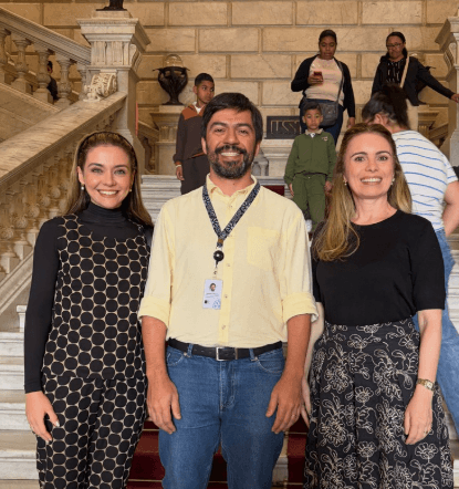 O barretense Tato Carbonaro recebeu Karla e Fernanda em visita ao Museu