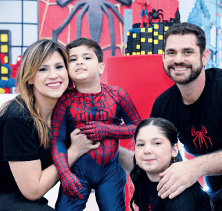 O pequeno José Augusto completou 4 aninhos