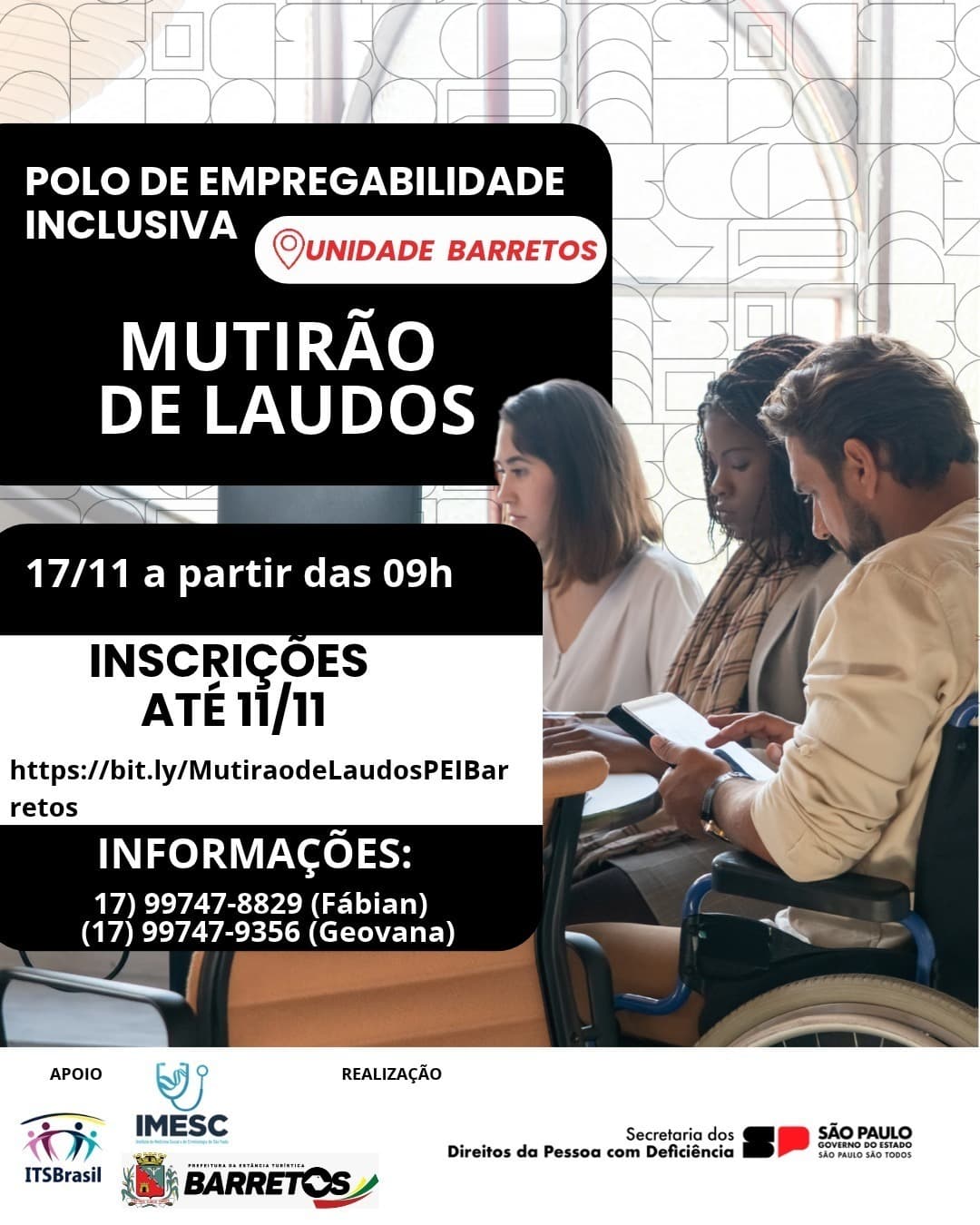 Inscrições para mutirão de laudos estão abertas
