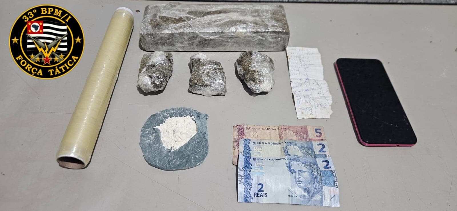 Ajudante geral é detido pela PM por tráfico de drogas no Barretos II
