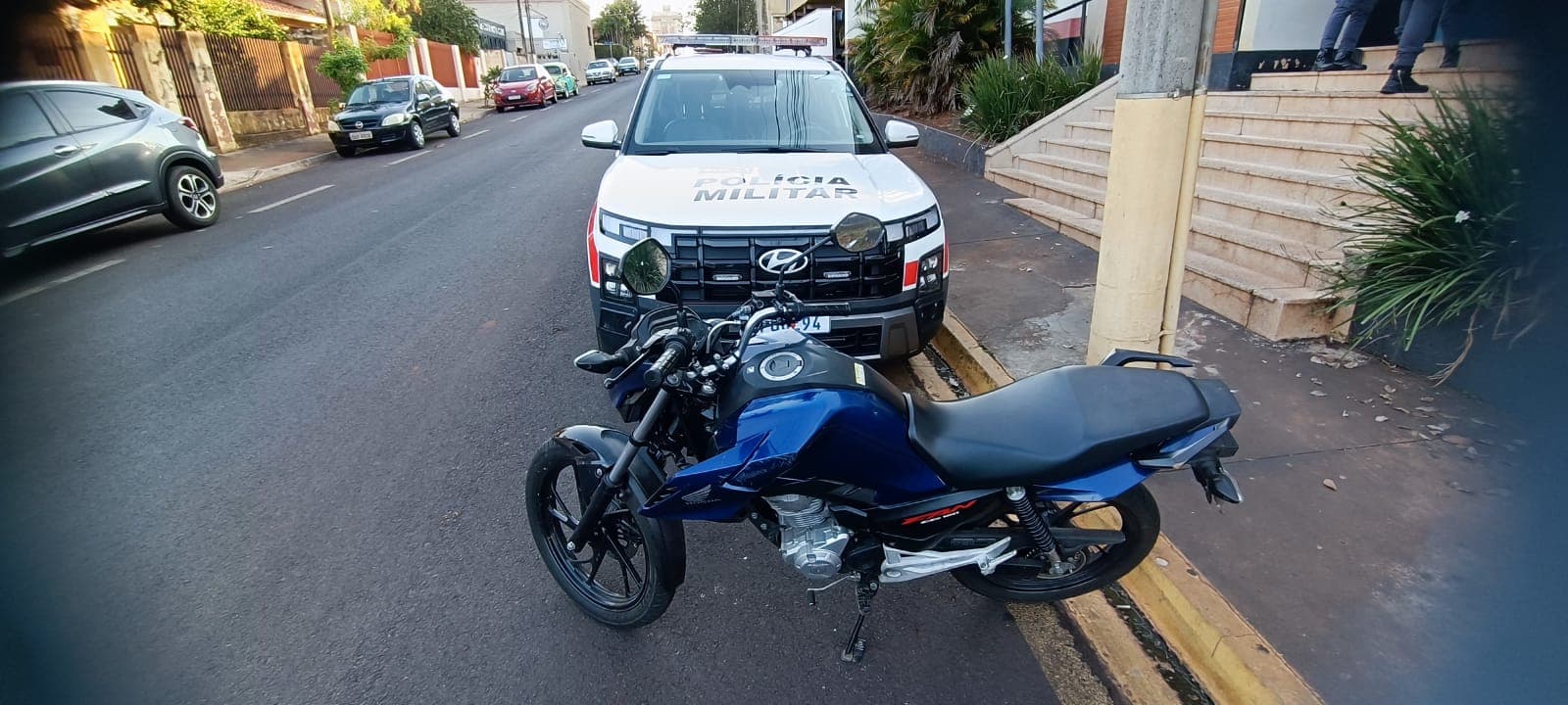 PM detém jovem por receptação e recupera moto furtada