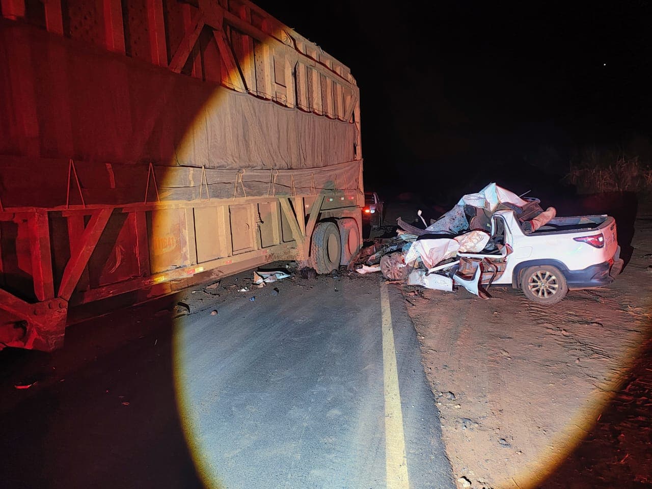 Condutor morre durante colisão na Vicinal Rene Vaz de Almeida