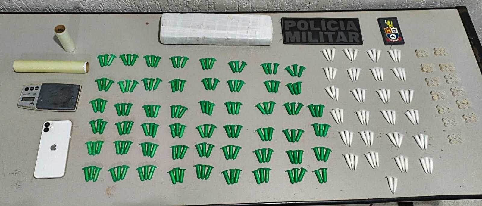 Polícia Militar prende autor com 1,4 kg de drogas em Colina
