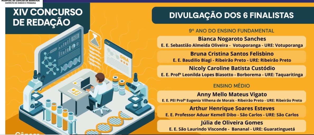 Concurso de Redação premia finalistas no Hospital de Amor