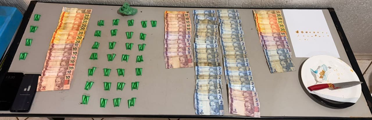 PM aborda suspeitos na prática de tráfico em Guaíra
