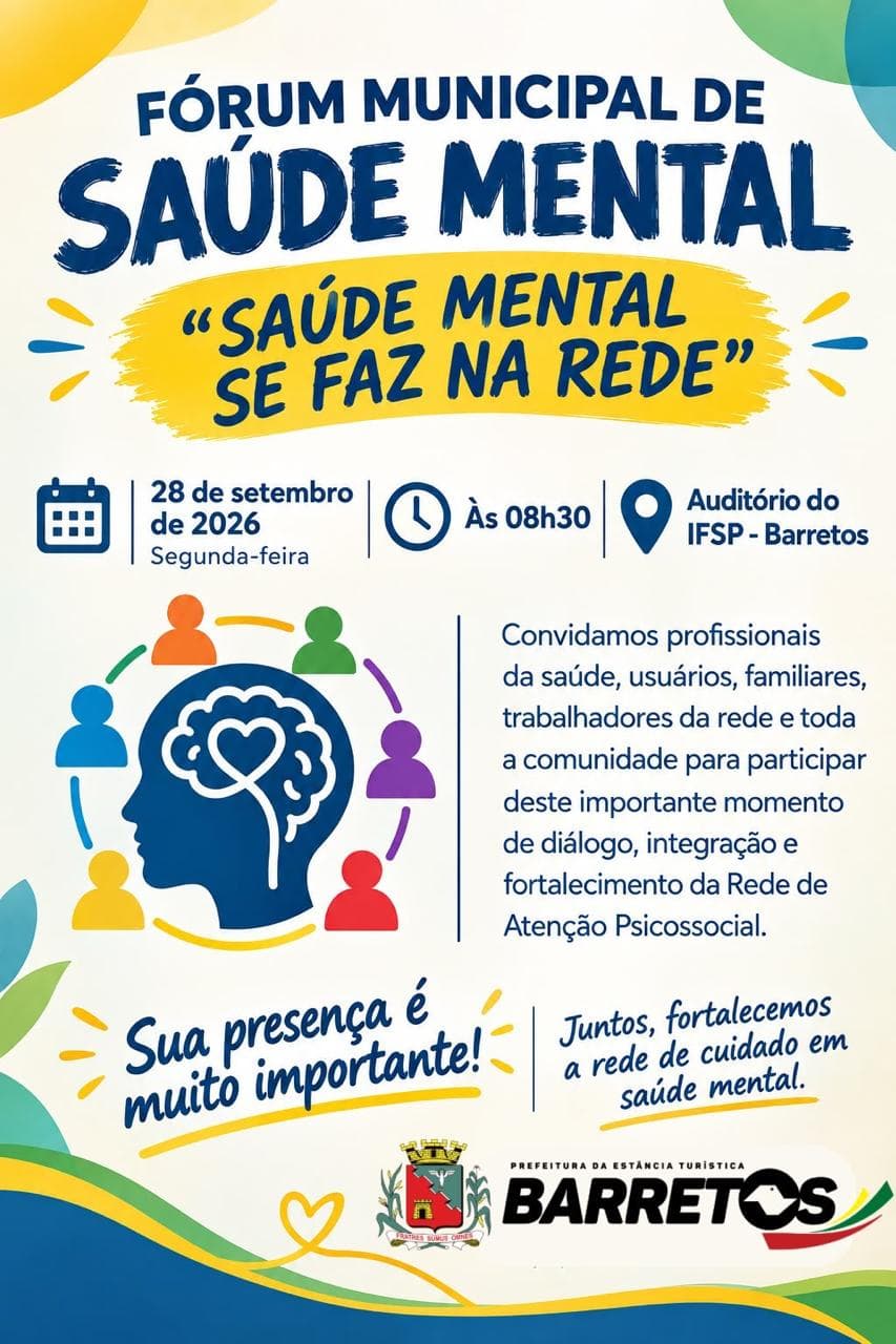 Fórum de Saúde Mental reunirá profissionais e população