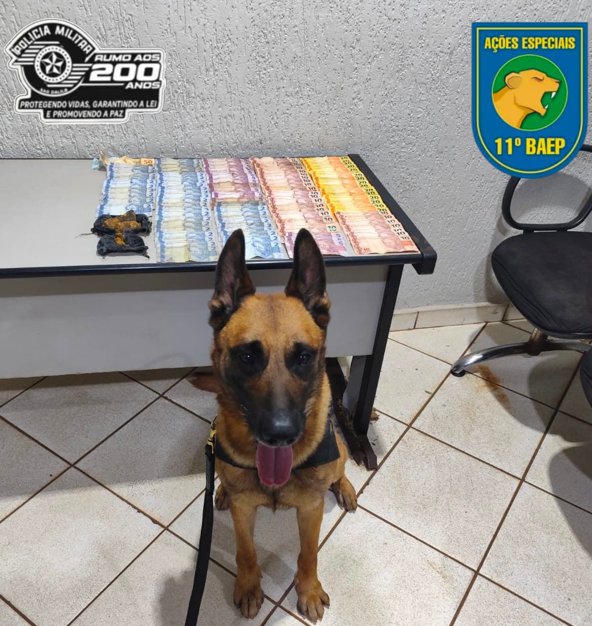 Procurado é detido pela PM por tráfico