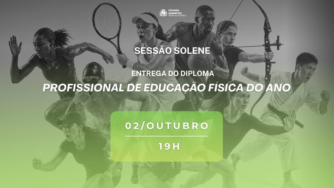 Câmara barretense homenageia profissionais de Educação Física