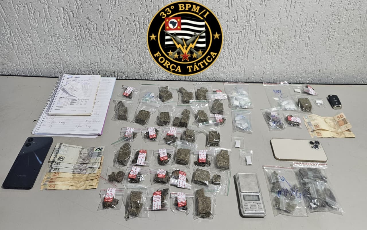 Força Tática prende casal acusado de realizar delivery de drogas em Barretos