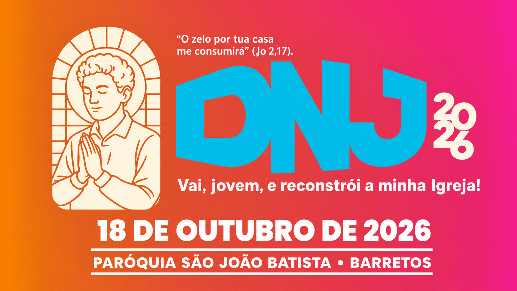 Diocese de Barretos terá celebração do Dia Nacional da Juventude